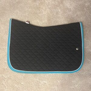 Ogilvy Black with light blue trim baby saddle pad